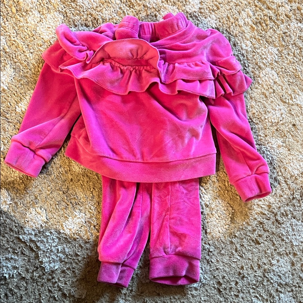 btween Pink Ruffle Kids Matching Set